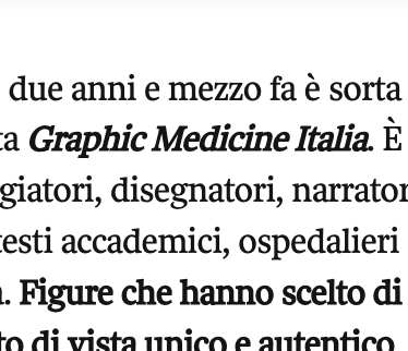 Graphic Medicine Italia sul 